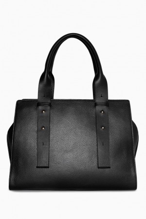 Bolso COS Structured Shopper - Cuero Mujer Negros | 87304JTVE