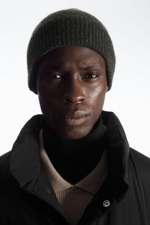 Gorro COS Pure Cashmere Hombre Grises Oscuro | 30681MBUX