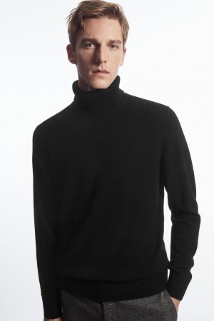 Jerséis COS Lana-cashmere Turtleneck Hombre Negros | 94530RANL