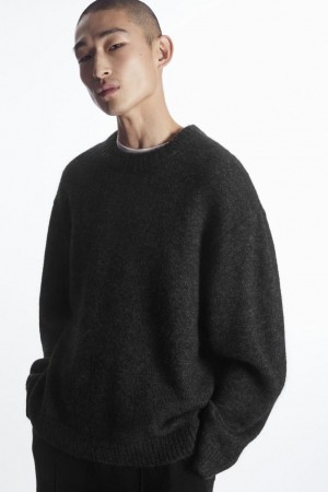 Jerséis COS Oversized Alpaca-blend Hombre Negros | 82174FORT