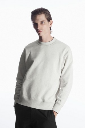 Sudadera COS Mock-neck Hombre Grises | 24036PMBK