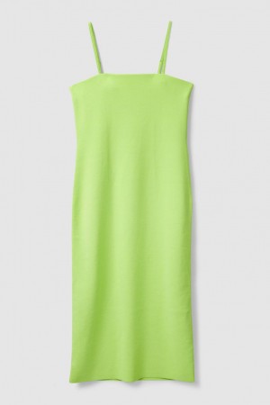 Vestido COS Midi Tube Mujer Verdes Claro | 86094QBMY