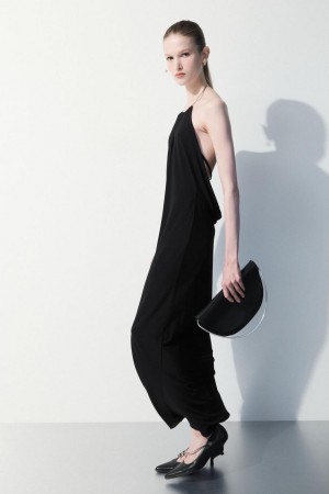 Vestido COS The Open-back Mujer Negros | 43067NVML