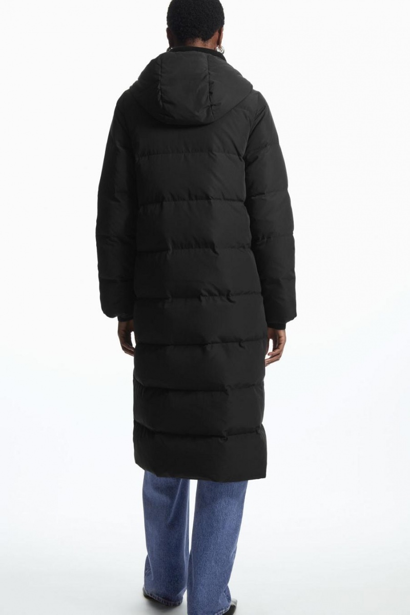 Abrigos COS Recycled-down Puffer Mujer Negros | 12938WLSI