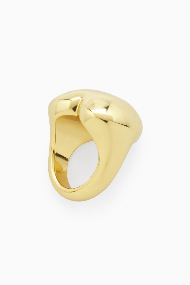 Anillo COS Heart Signet Mujer Dorados | 81452BRUA