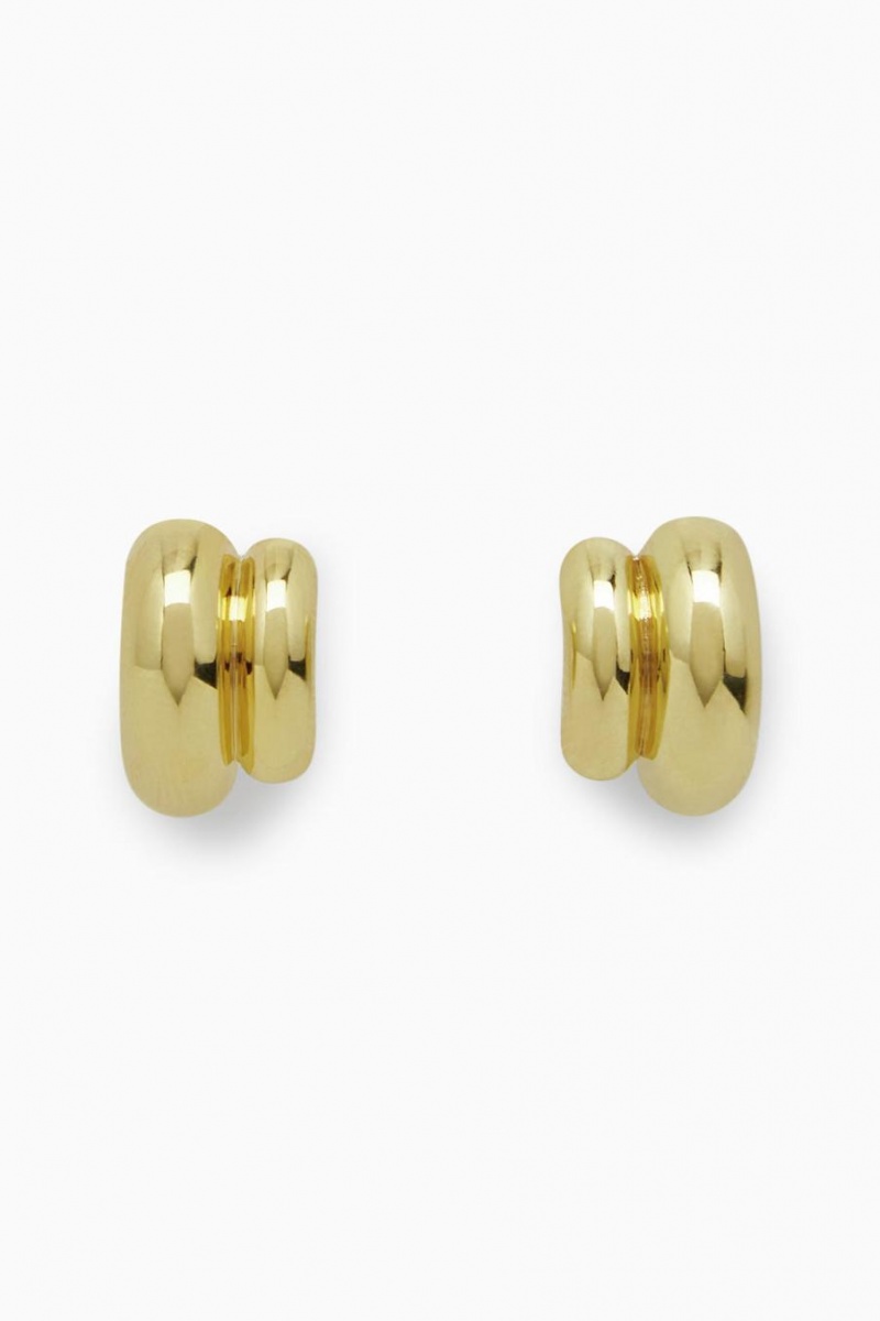 Aretes COS Layered Stud Mujer Dorados | 03294MXDQ