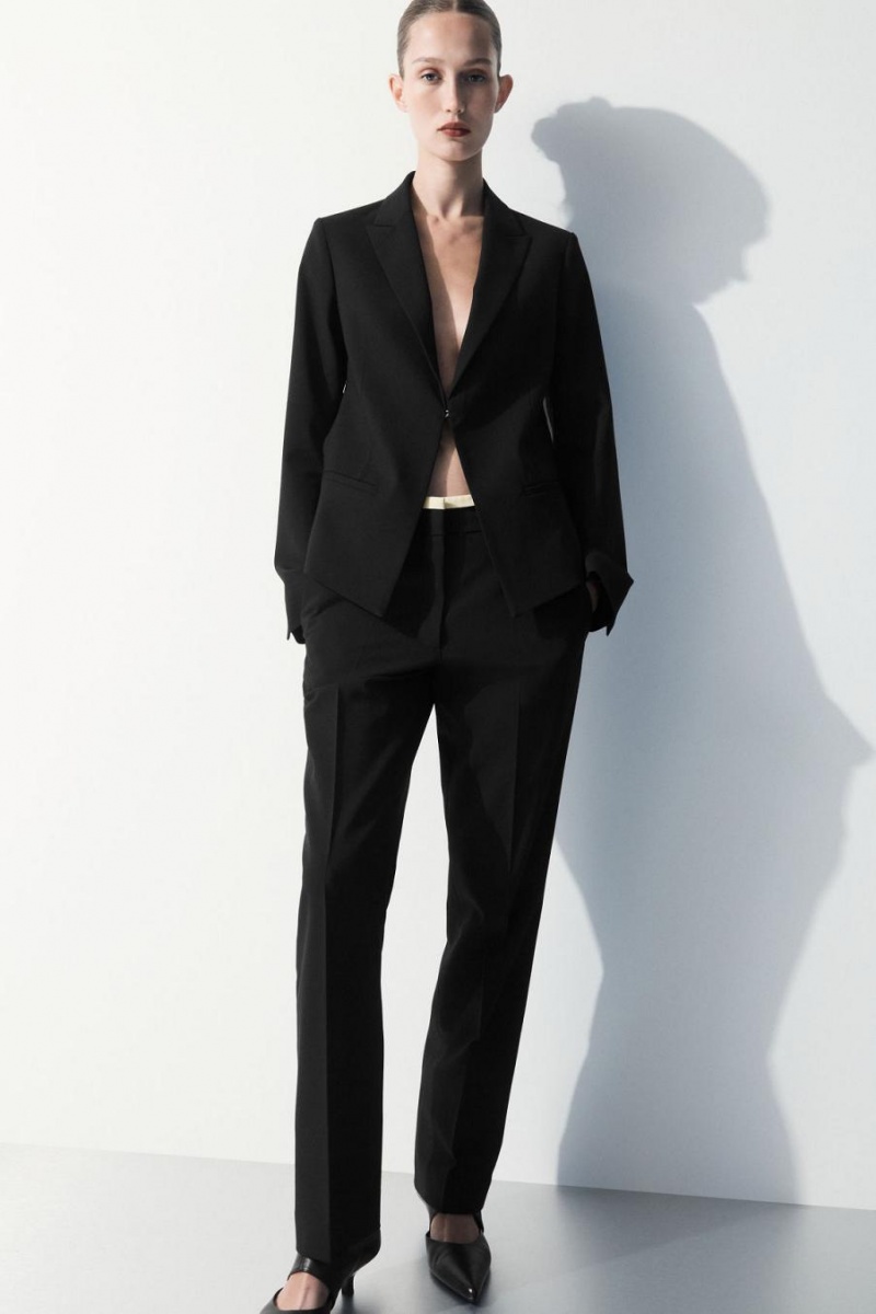 Blazer COS The Deconstructed Mujer Negros | 82697PHLK