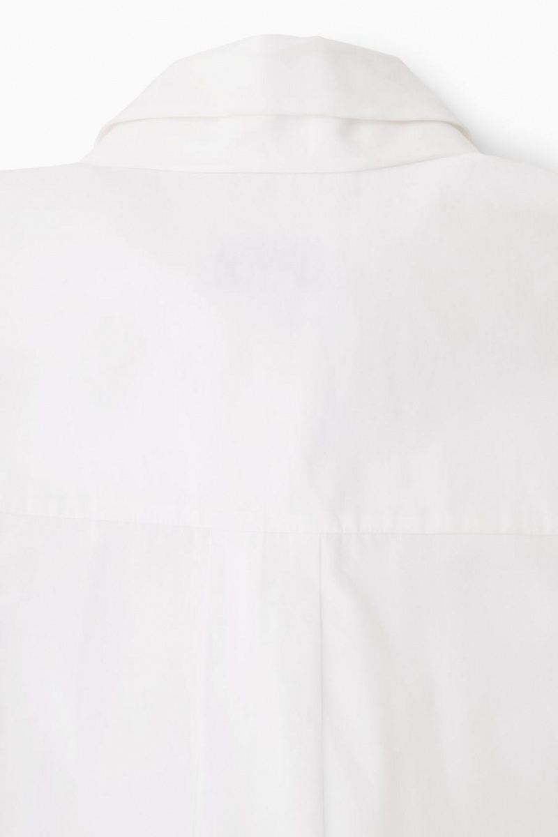 Blusa COS Oversized Bow-detail Mujer Blancos | 40913YNHS