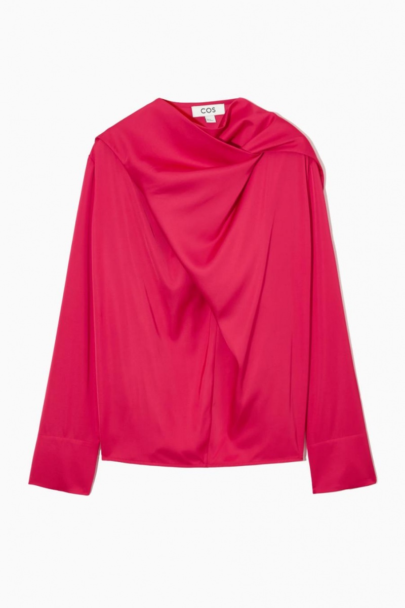 Blusa COS Scarf-detail Mujer Rosas Claro | 49573WIJD