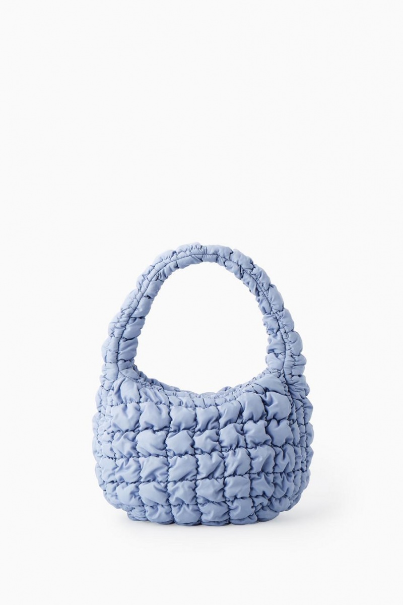 Bolso COS Acolchado Mini Mujer Azules Claro | 17602FHRV