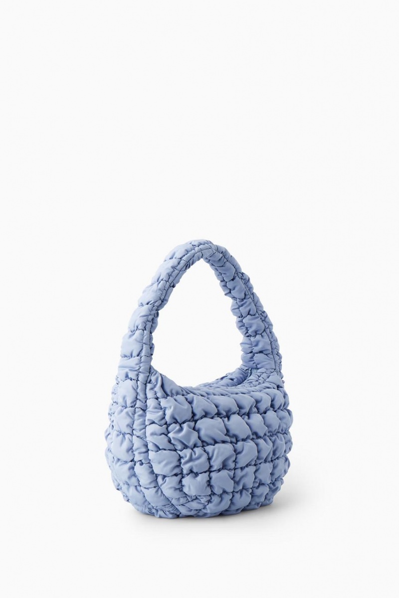 Bolso COS Acolchado Mini Mujer Azules Claro | 17602FHRV