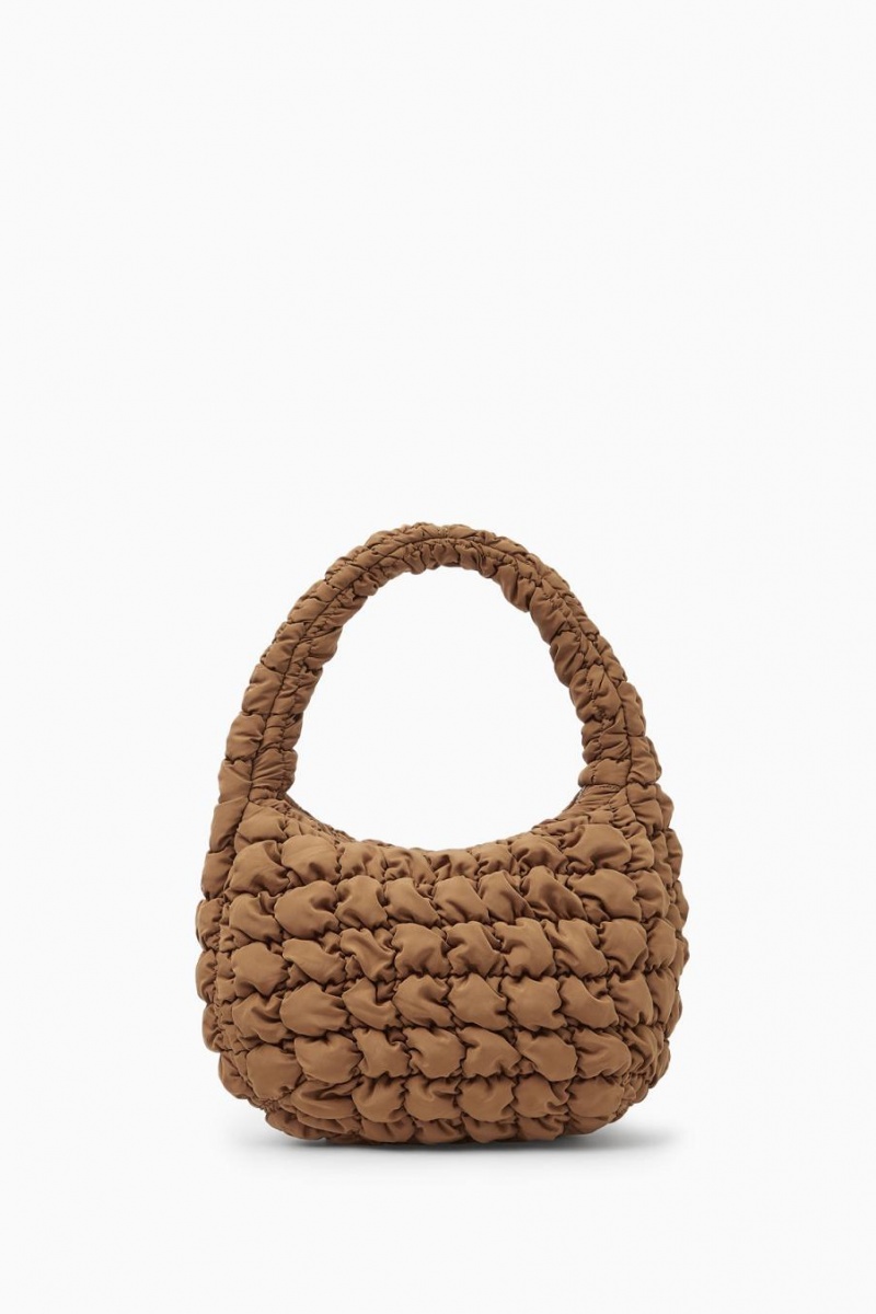 Bolso COS Acolchado Mini Mujer Marrom Claro | 87152BAVD