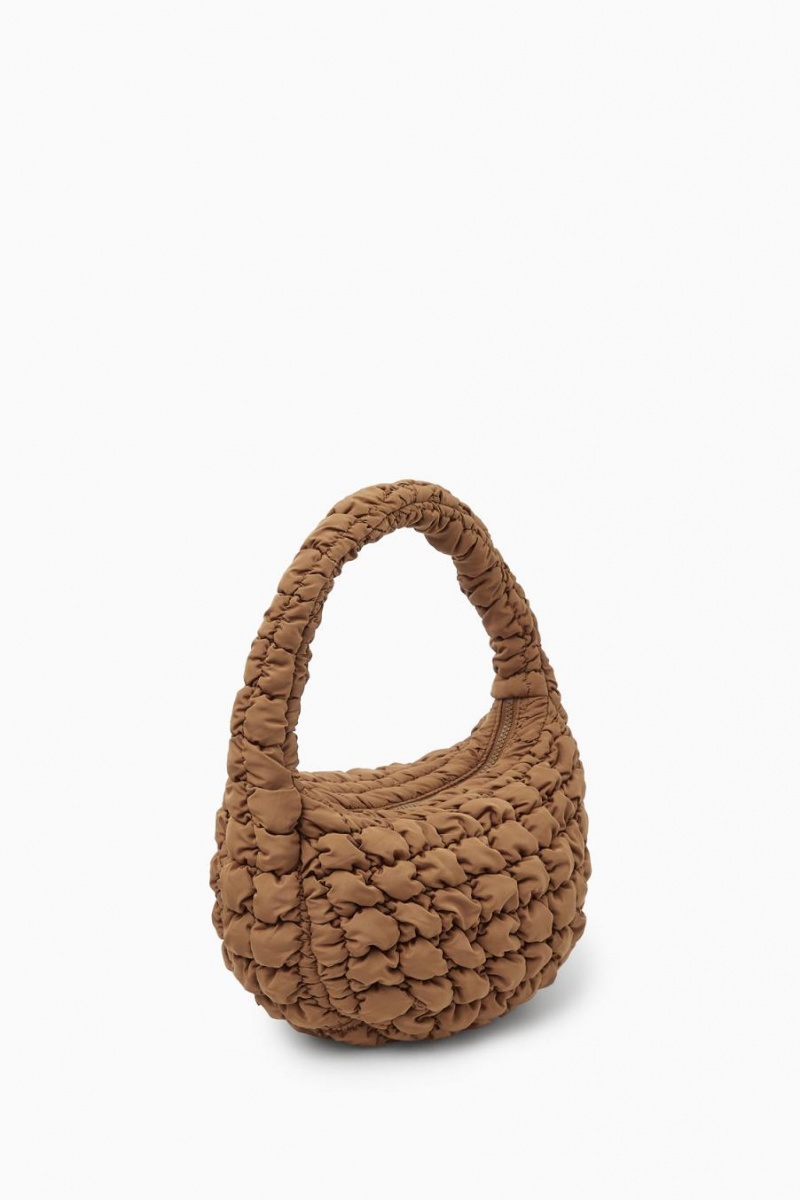 Bolso COS Acolchado Mini Mujer Marrom Claro | 87152BAVD