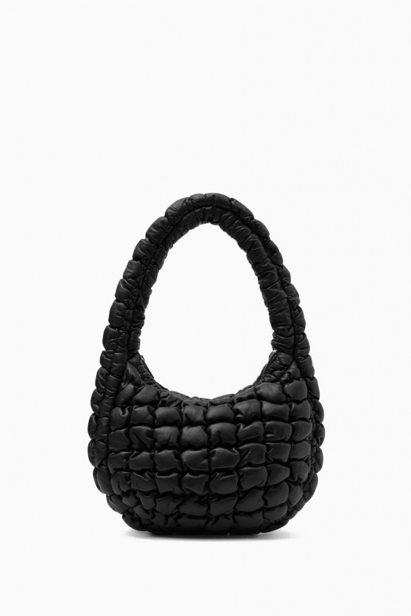 Bolso COS Acolchado Mini - Cuero Mujer Negros | 43072JIVQ