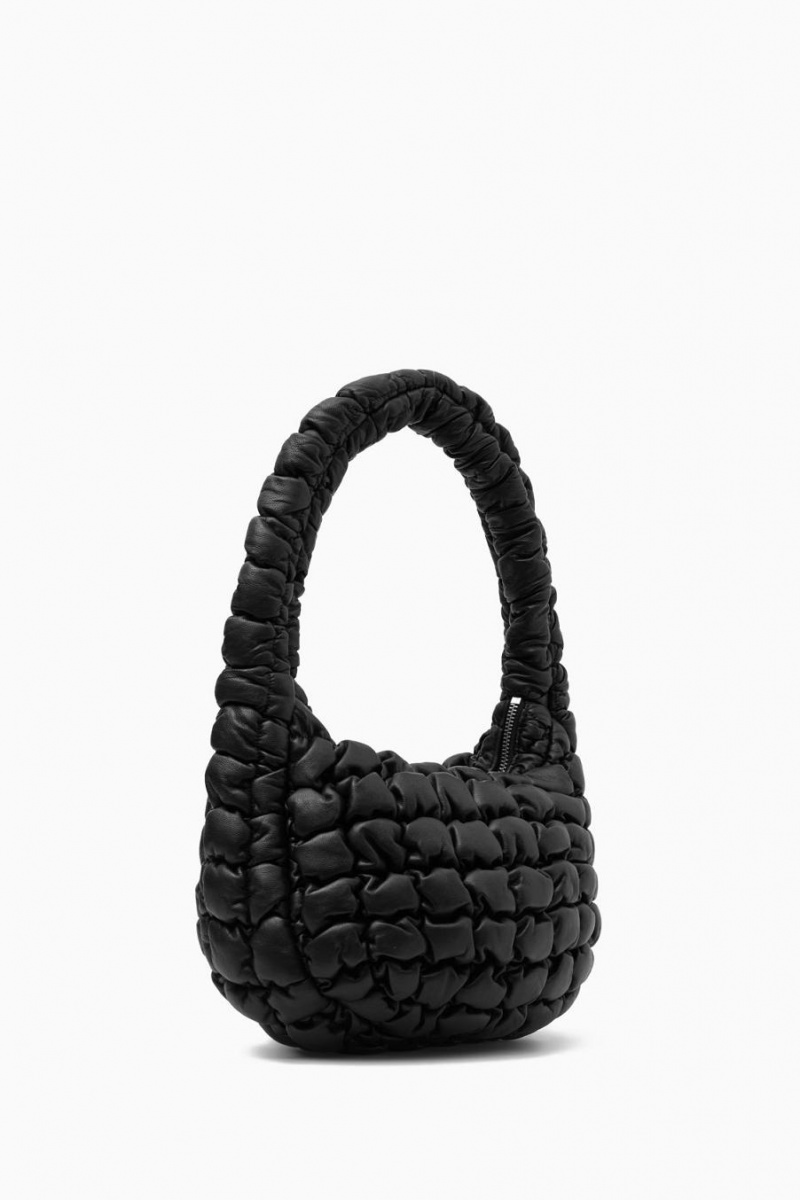 Bolso COS Acolchado Mini - Cuero Mujer Negros | 43072JIVQ