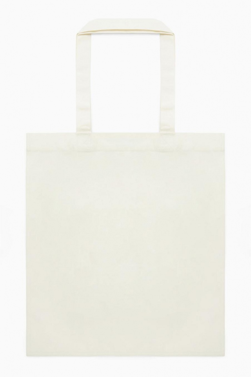 Bolso COS Cos Lona Tote Mujer Blancos | 15679DFVW