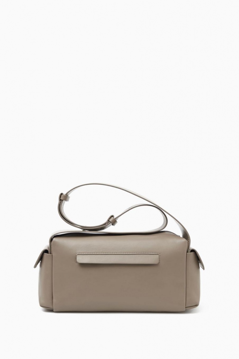 Bolso COS Crossbody Pocket - Cuero Mujer Beige Oscuro | 71594XEMN