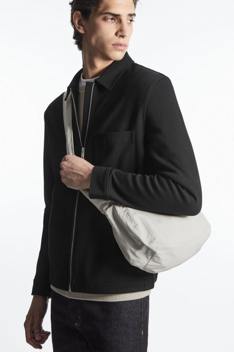 Bolso COS Crossbody Saddle - Nylon Hombre Grises | 05628OXQR