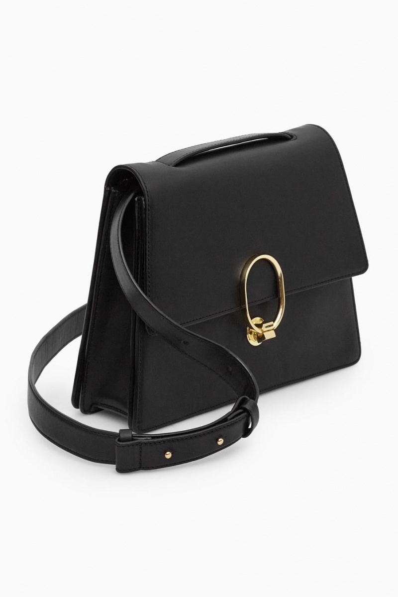 Bolso COS Mini Clasp - Cuero Mujer Negros | 35968LKYD