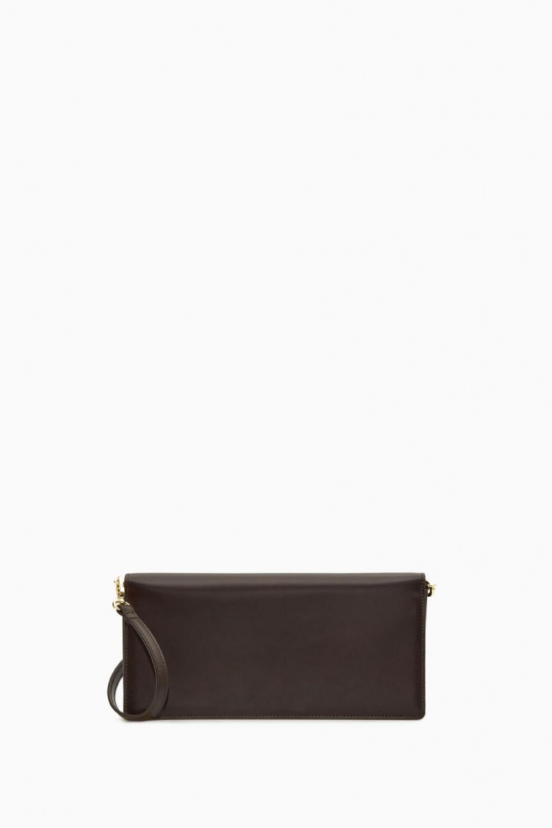 Bolso COS Minimal Shoulder - Cuero Mujer Marrom Oscuro | 60573KZJL