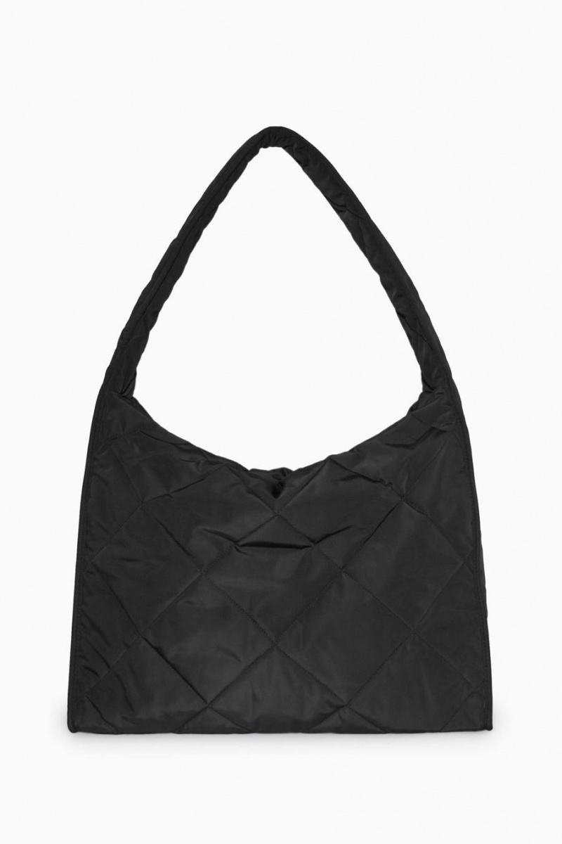 Bolso COS Oversized Diamond-quilted Hombre Negros | 19653DTKI