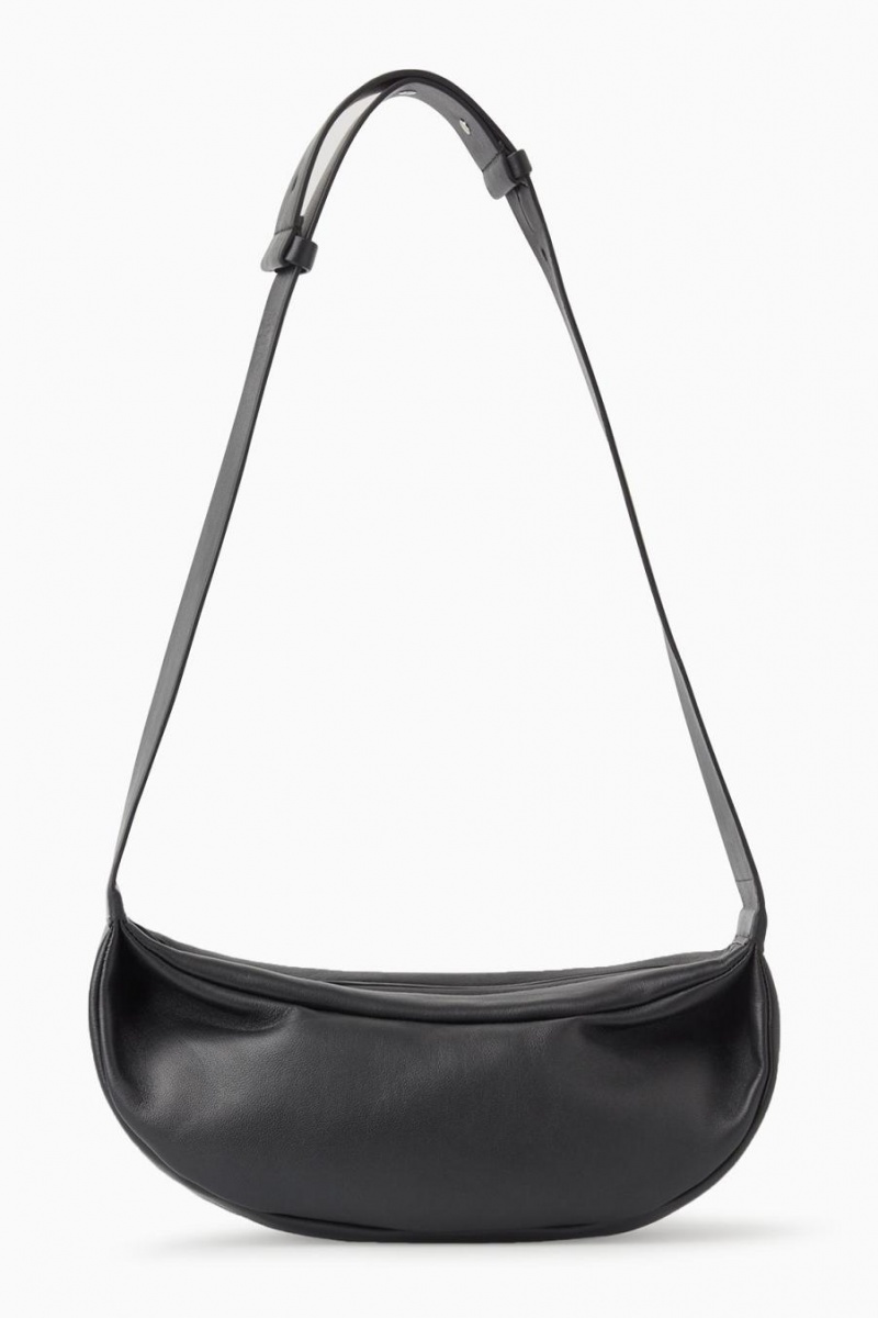 Bolso COS Swing - Cuero Mujer Negros | 48536PEFW