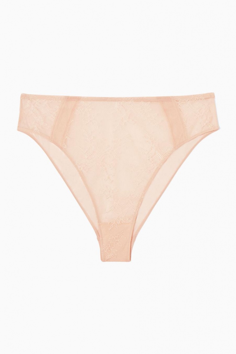 Bragas COS High-waisted Encaje Mujer Naranjas Claro | 40783GBAW