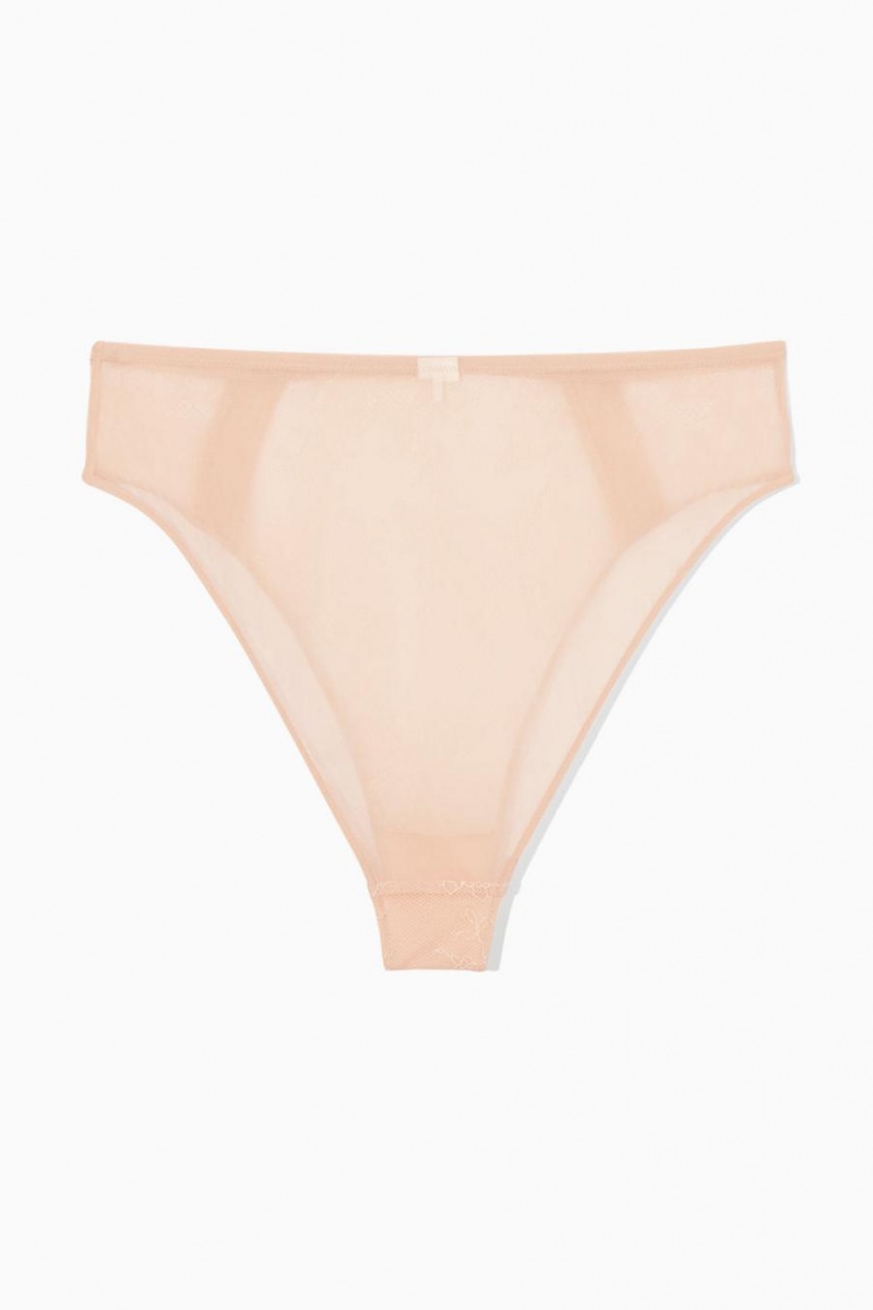 Bragas COS High-waisted Encaje Mujer Naranjas Claro | 40783GBAW