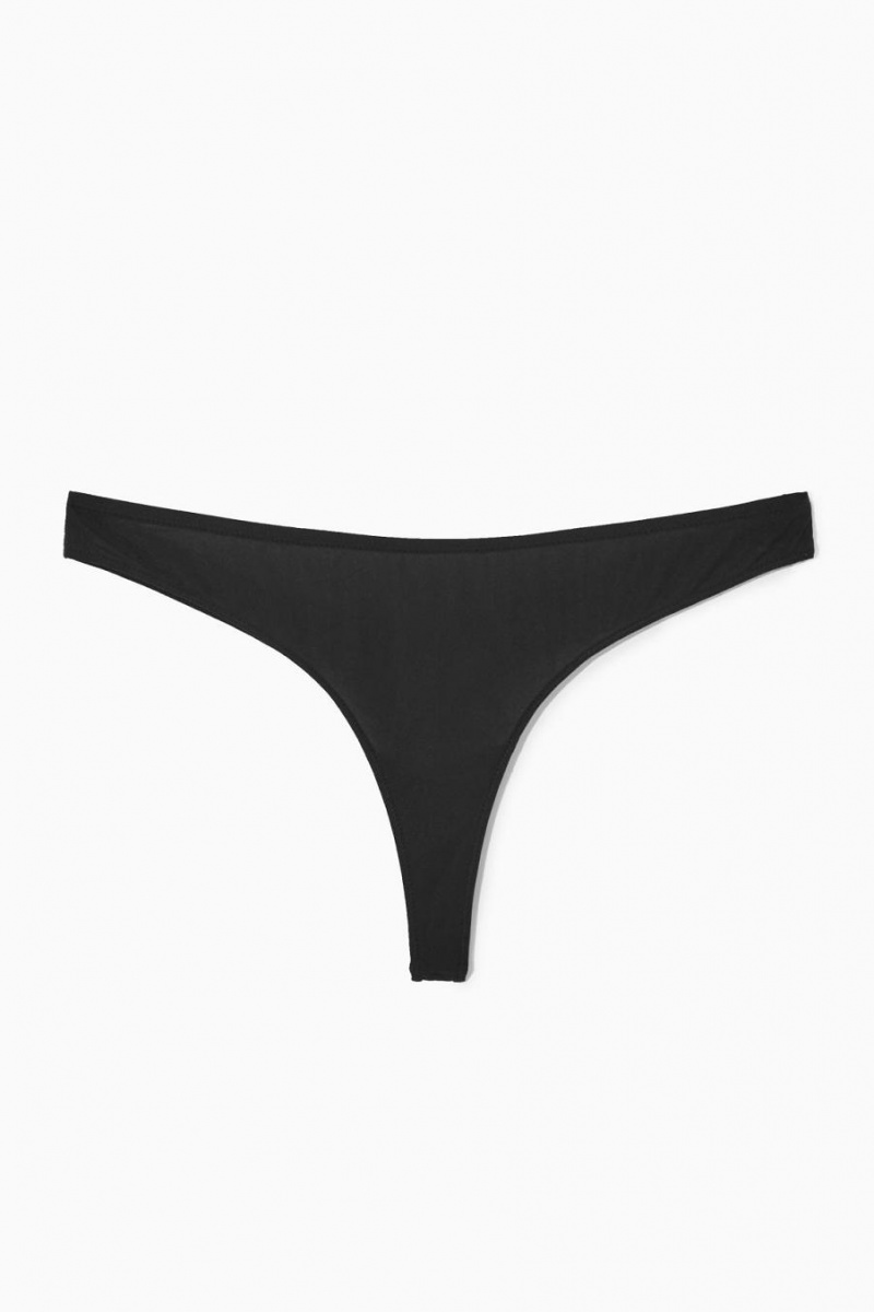 Bragas COS Jersey Mujer Negros | 31896MBPX