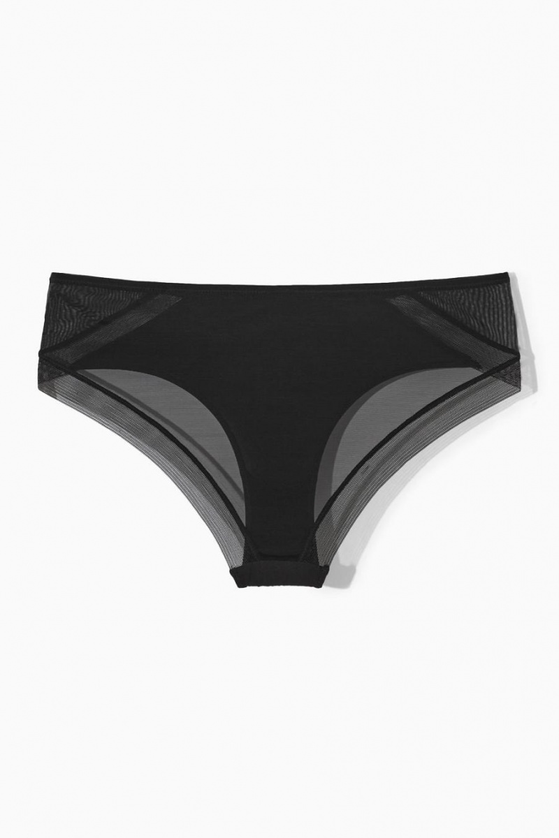 Bragas COS Mesh-panelled Mujer Negros | 69701XMRY