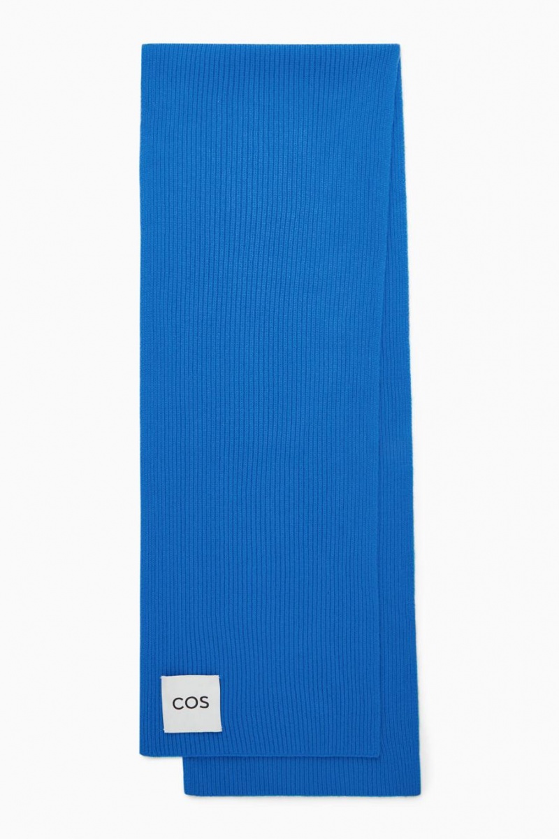 Bufanda COS Cashmere-blend Hombre Azules Claro | 34659MOAZ