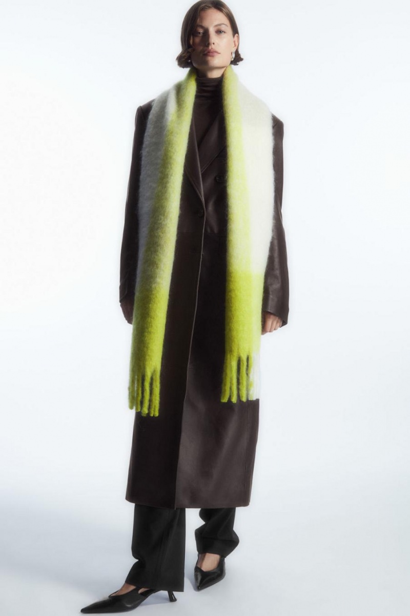 Bufanda COS Oversized Mohair-blend Mujer Verdes | 86725MTBZ