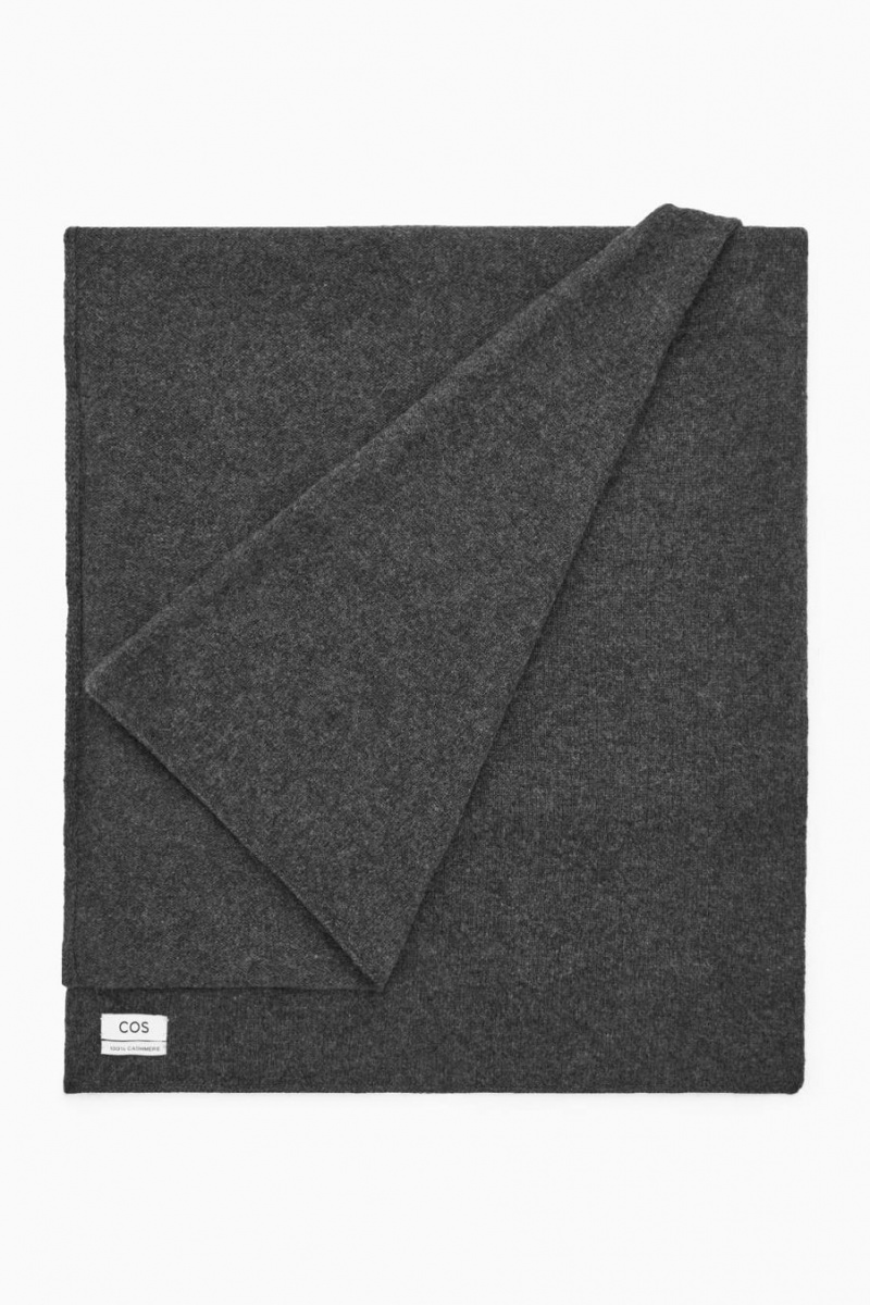 Bufanda COS Pure Cashmere Hombre Grises Oscuro | 93645LSEX