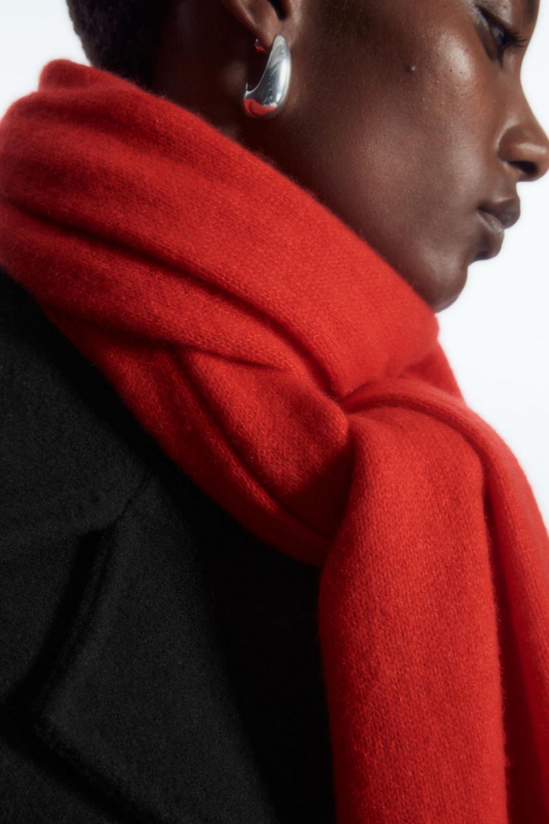 Bufanda COS Pure Cashmere Hombre Rojos | 53094QOYE