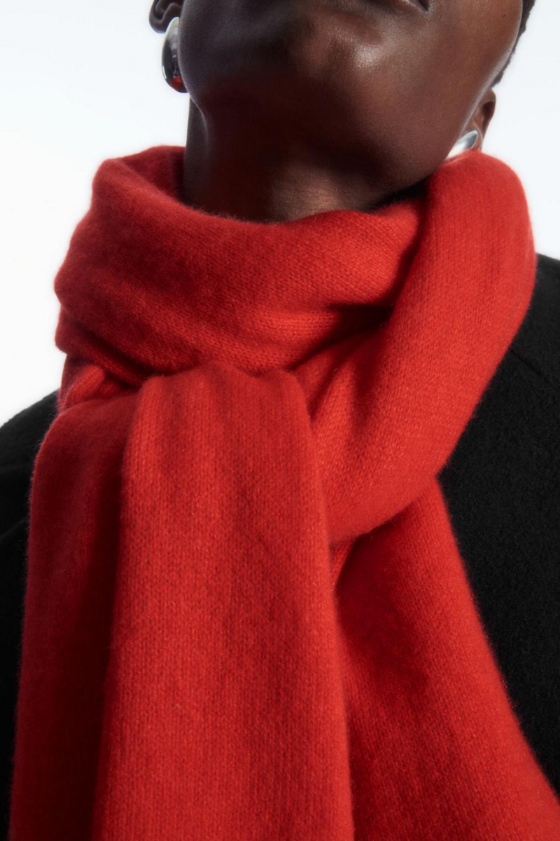 Bufanda COS Pure Cashmere Hombre Rojos | 53094QOYE