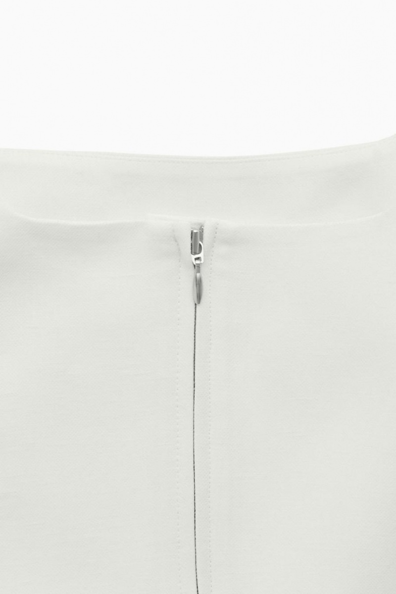 Bustier COS Linen-blend Mujer Blancos | 06134EUNQ