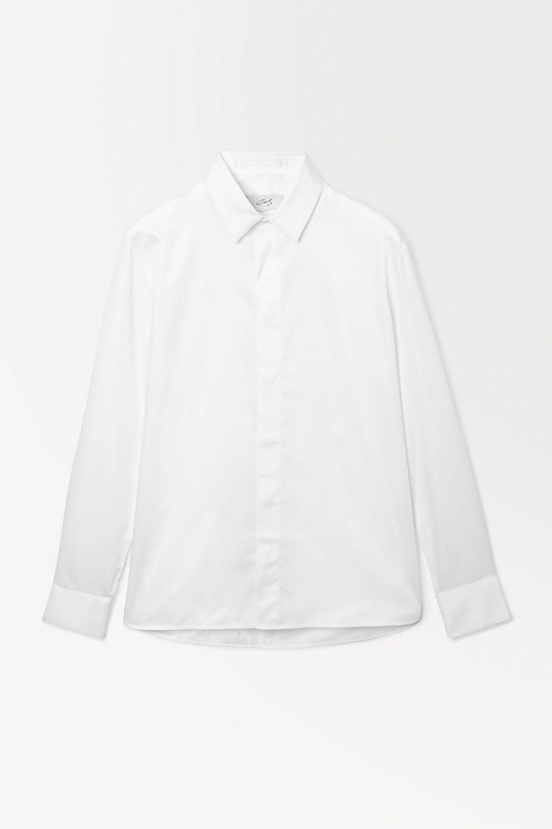 Camisa COS The Essential Tailored Hombre Blancos | 90738OUIR