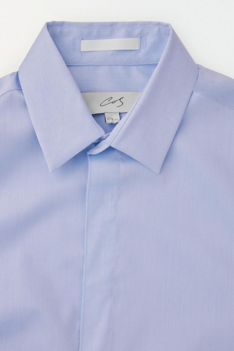 Camisa COS The Minimal Tailored Hombre Azules Claro | 54263YGNB