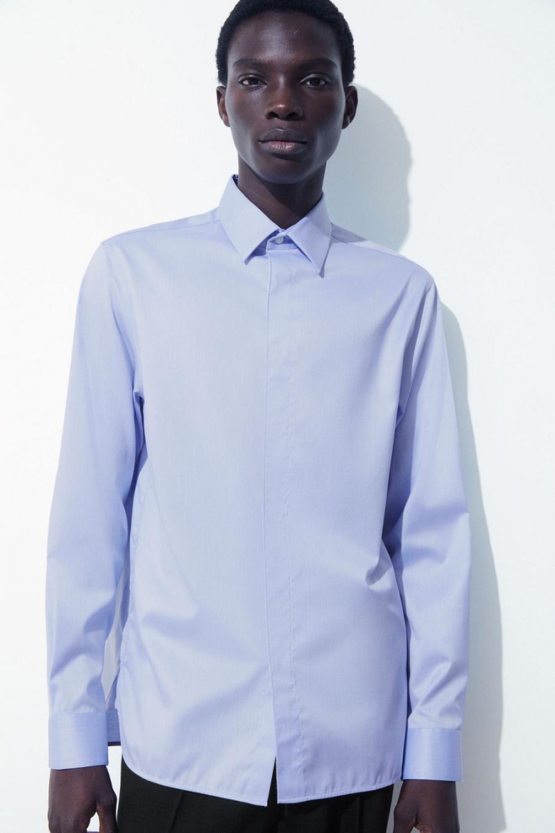 Camisa COS The Minimal Tailored Hombre Azules Claro | 54263YGNB