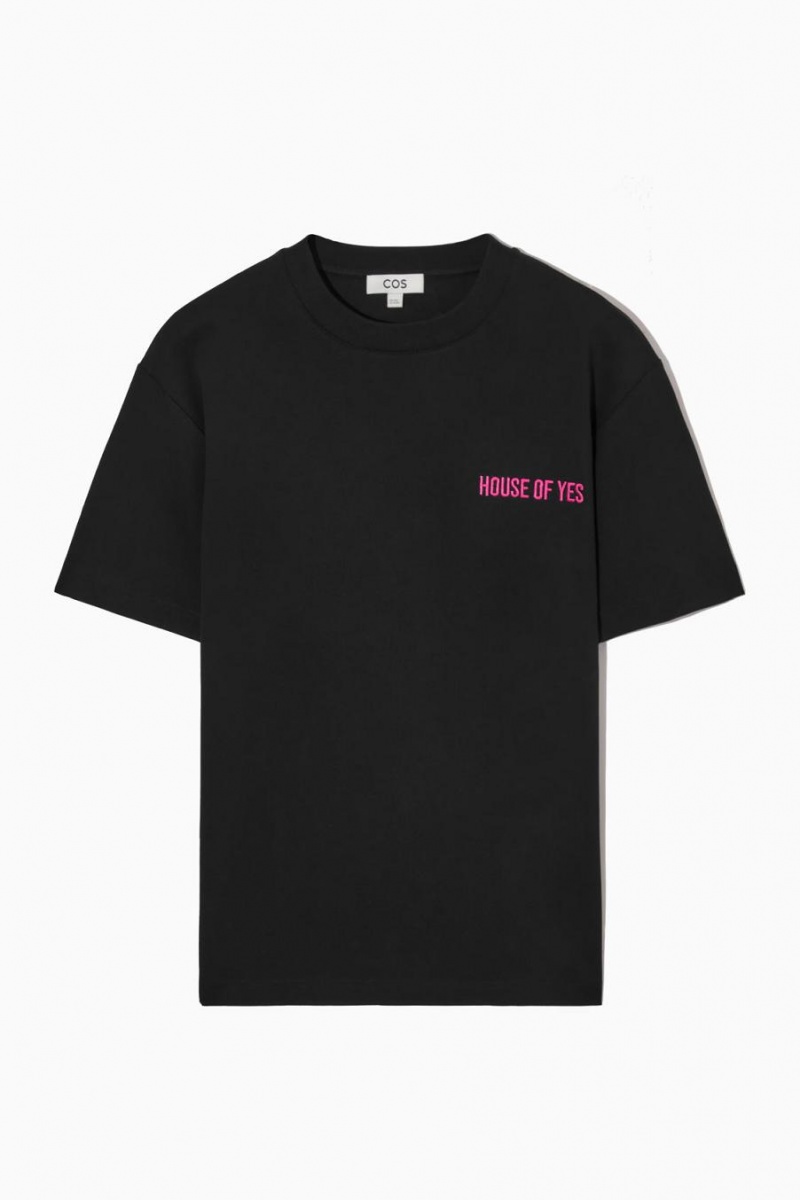 Camiseta COS Pride 2023 Mujer Negros | 89357ABCE