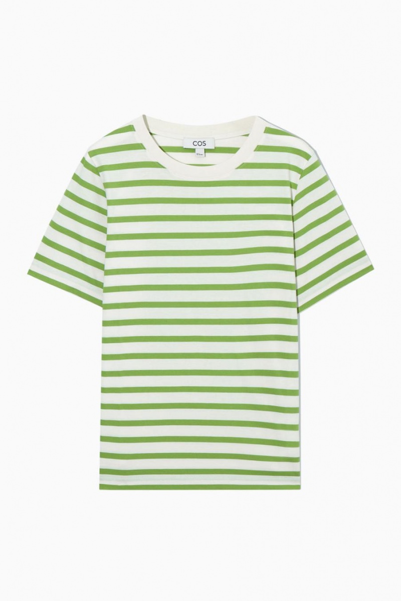 Camiseta COS Regular Fit Mujer Verdes | 17280SPAJ