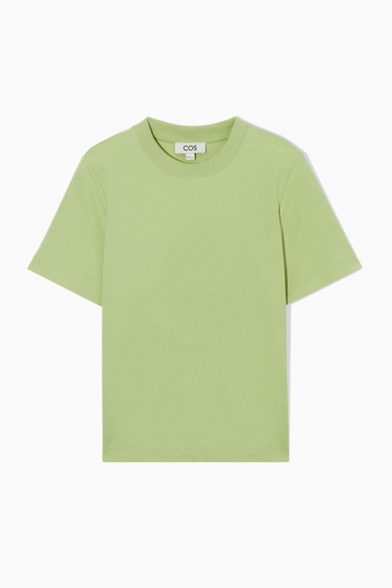 Camiseta COS The Clean Cut Mujer Verdes Claro | 47916HYPN