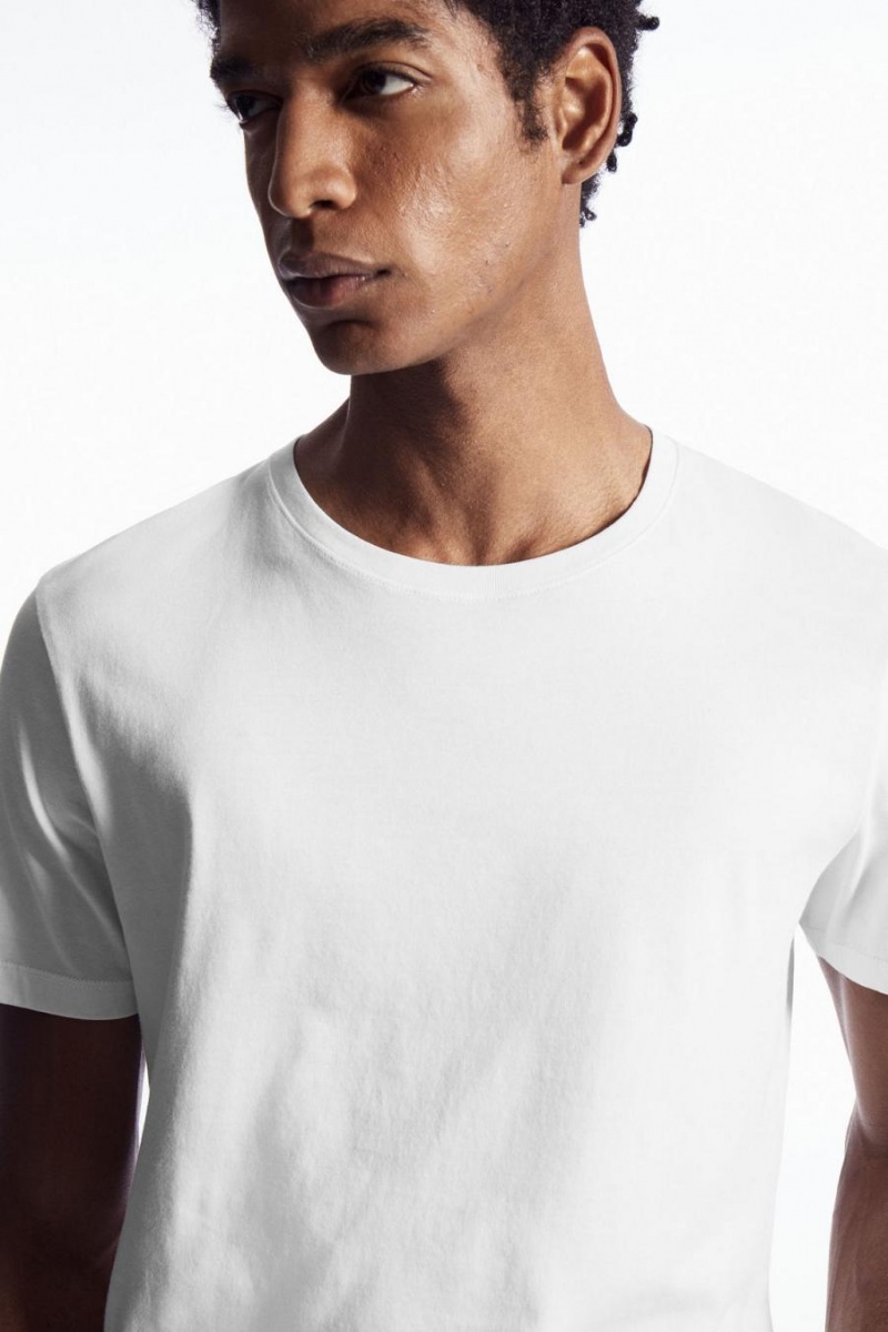 Camiseta COS The Extra Fine Hombre Blancos | 46510QPAD