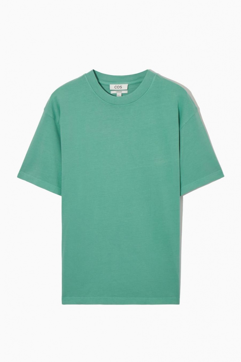 Camiseta COS The Super Slouch Hombre Verdes | 27948MDRK