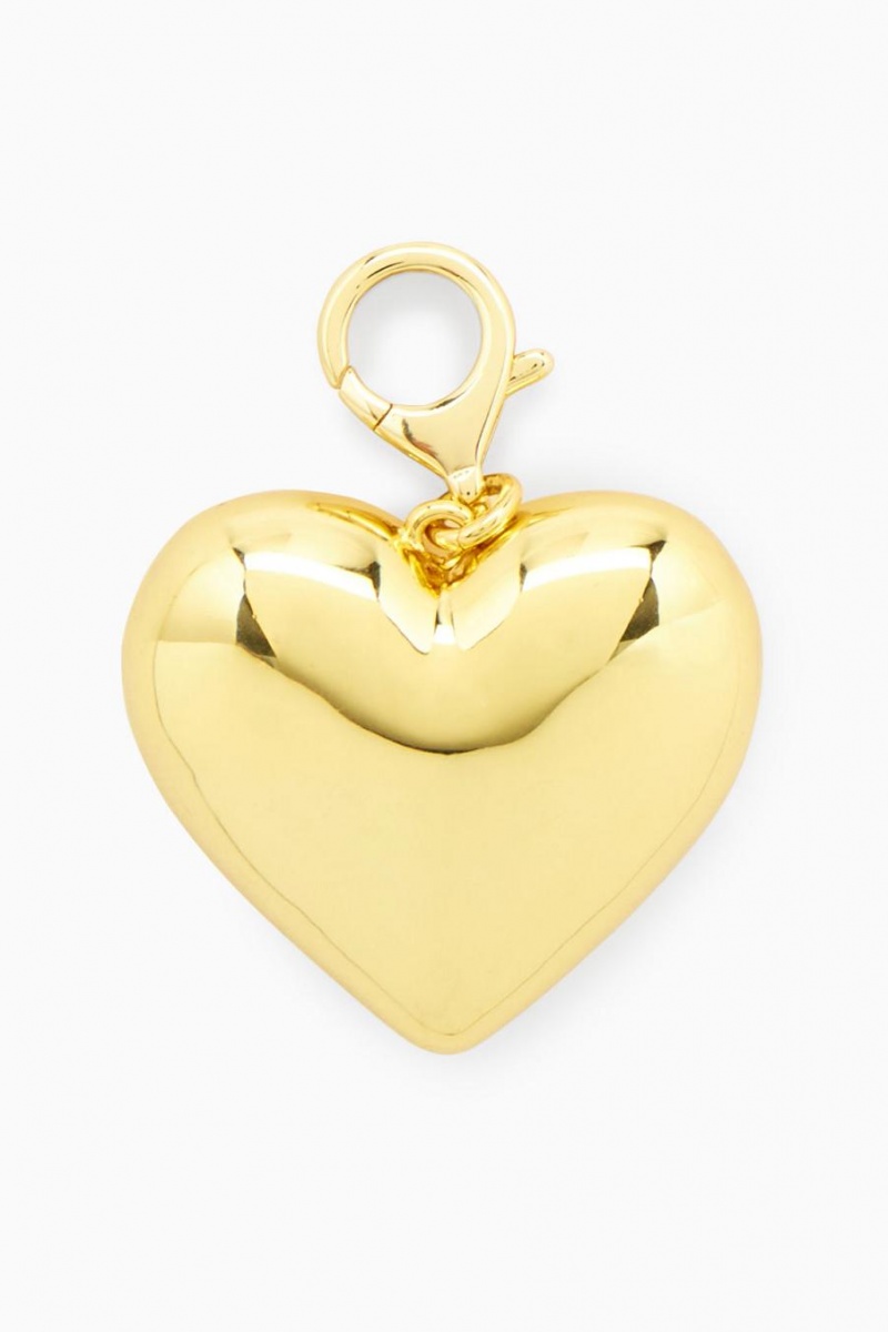 Charm COS Heart Pendant Mujer Dorados | 54398CBDS