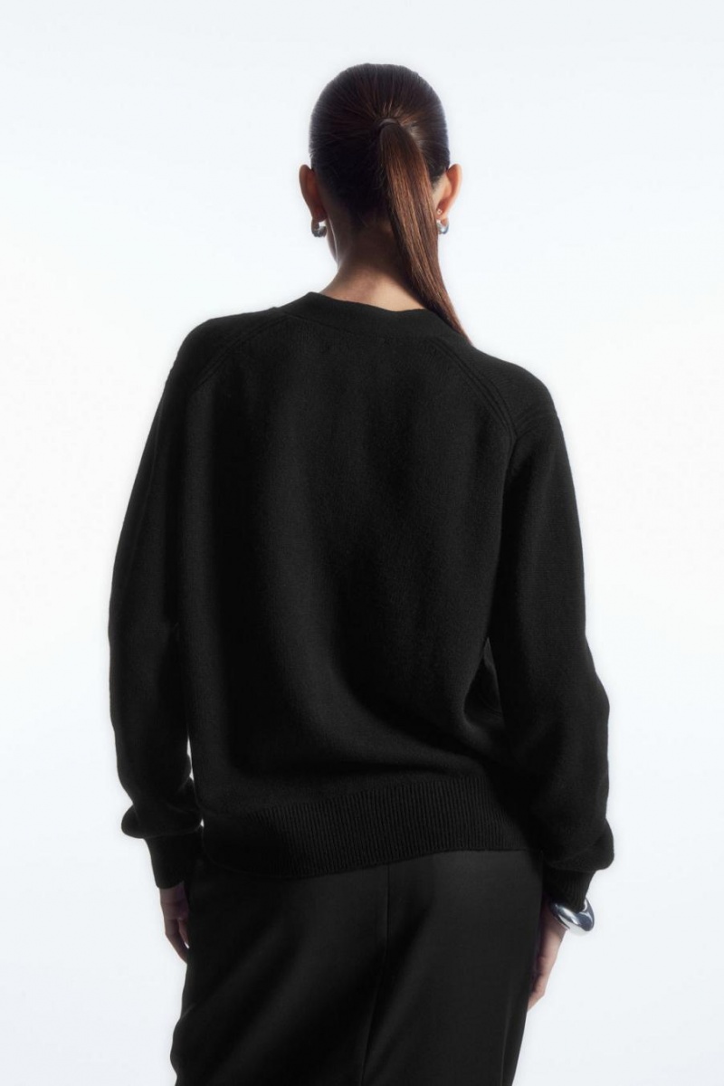 Cárdigan COS Pure Cashmere Mujer Negros | 09317IVPG