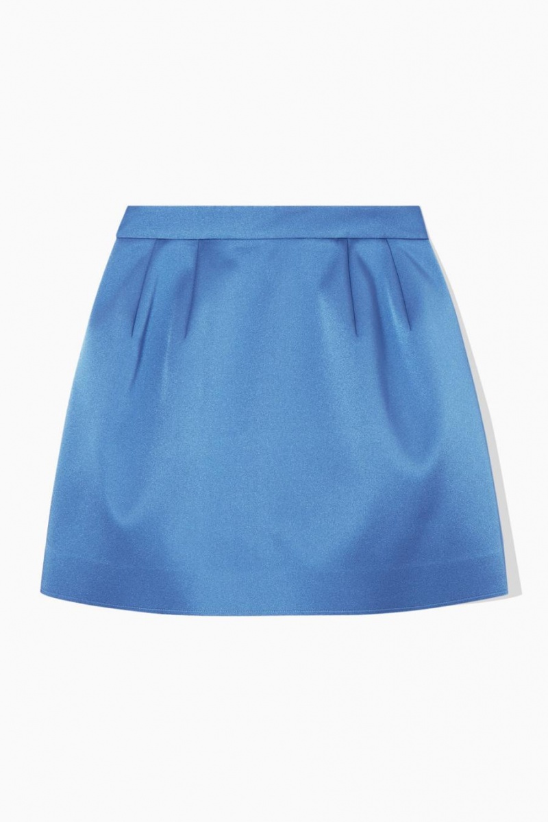 Falda COS Sculpted Mini Mujer Azules | 78530WMFV