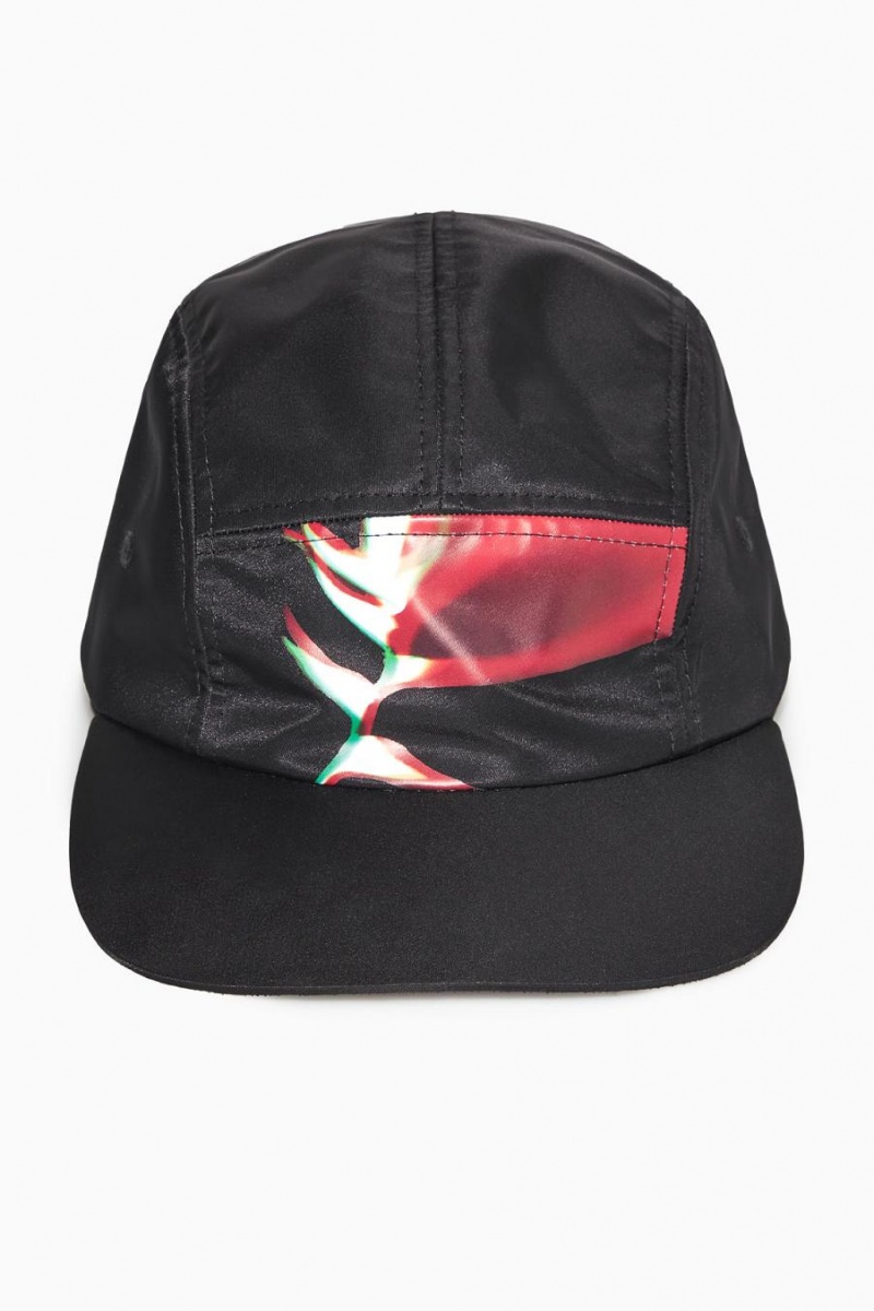 Gorra COS Printed Baseball Hombre Negros | 06143UPKW