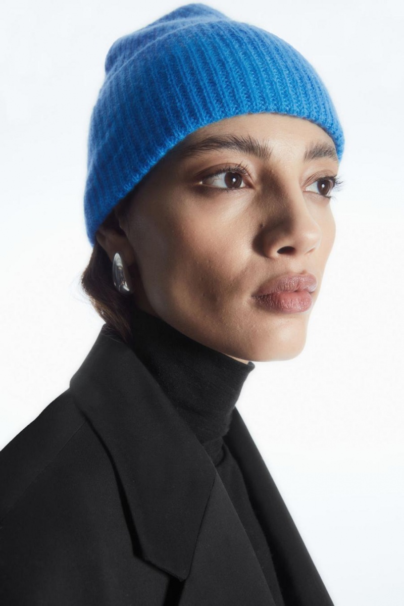 Gorro COS Cashmere-blend Mujer Azules Claro | 72916NXQT