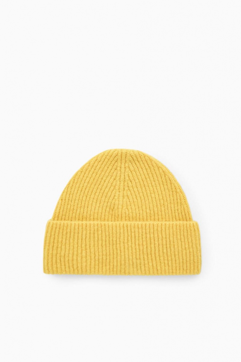 Gorro COS Merino Lana Hombre Amarillos | 04892WIGY